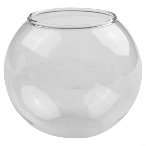 Glaskugel-Terrarium-Behälter, stilvoll und dekorativ für Ornamente, Teelichter (8 cm) (B) von RANRAO