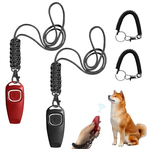 RANYAKE n Ohren gehört werden2 Stück Hundepfeife Rütter Rückruf-Hundepfeifen,Hochfrequenz Klicker Hundeklicker Set,Clicker Hundetraining Clickertraining,Acme hundepfeife von RANYAKE