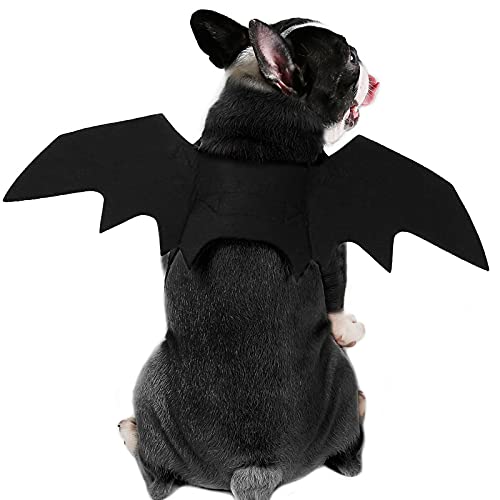 RANYPET Hunde-Fledermaus-Kostüm - Halloween-Kostüm für Haustiere, Fledermausflügel, Cosplay, Hundekostüm, Katzenkostüm für Party, S von RANYPET