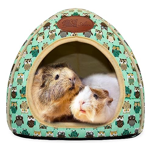 RANYPET Meerschweinchen Betthöhle Gemütliches Hamsterhaus Großes Versteck für Zwergkaninchen Igel Bartagamen Winternest Hamsterkäfig Zubehör von RANYPET