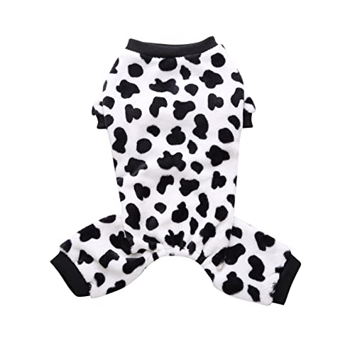 RARIDA Hundepyjamas Winterhundekleidung Drucken Warme Overalls Mantel for Kleine Hunde Hündchen Katze Chihuahua Pommersche Kleidung Overalls (Color : 1, Size : M) von RARIDA