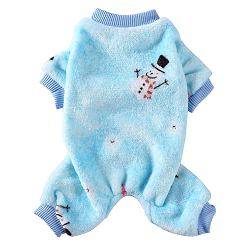 RARIDA Hundepyjamas Winterhundekleidung Drucken Warme Overalls Mantel for Kleine Hunde Hündchen Katze Chihuahua Pommersche Kleidung Overalls (Color : 23, Size : L) von RARIDA