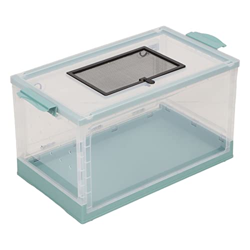 Hamsterkäfig, Transparenter Wassertank, Atmungsaktiver, Dekorativer und Dekorativer Käfig, 60L * 37B * 10H (Blue) von RASTKY