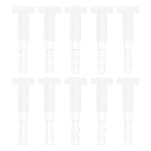 RATCHROLL 10 Stück Kunststoff-Schlauchstutzen 1/8" Schlauch-ID Stutzen M6 Gewinde Durch-Bulkhead Fittings Klar PP RATCHROLL 10 Stück Kunststoff-Schlauchstutzen 1/8" Schlauch-ID Stutzen M6 Gewinde Durch-Bulkhead Fittings Klar PP von RATCHROLL