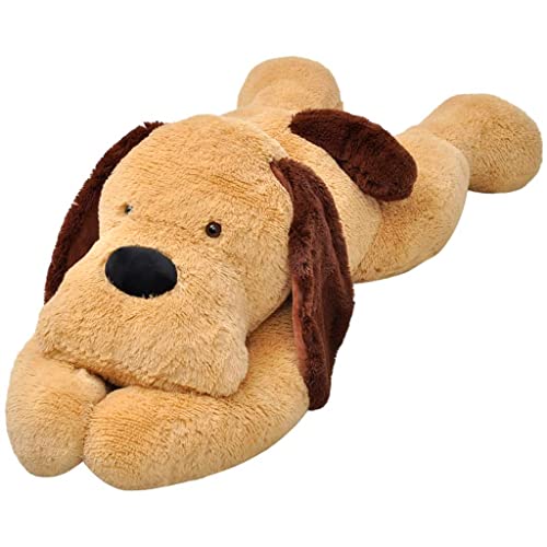 RAUGAJ Toys-Dog Kuscheltier Plüsch braun 80 cm-Toys & Games von RAUGAJ