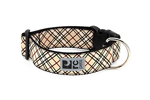 RC Pet Products 1–1/2 breit Hund Clip Halsband, Tan Tartan von RC Pet Products