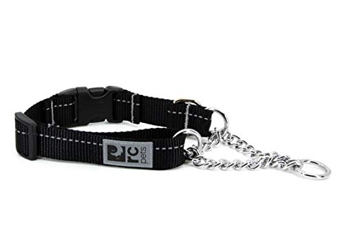 RC Pet Products Primary Collection Martingale Hundehalsband, 1,9 cm, klein, Schwarz von RC Pet Products