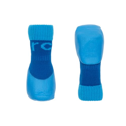 RC Pet Products Sporty Pawks Anti-Rutsch-Socken, stilvoll, funktional, schützend, Größe M, Electric Blue/Cyan von RC Pet Products