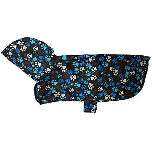 RC Pet Products Packable Hunde-Regenponcho, Entkerner Muster, Schokolade, Größe XXL von RC Pet Products