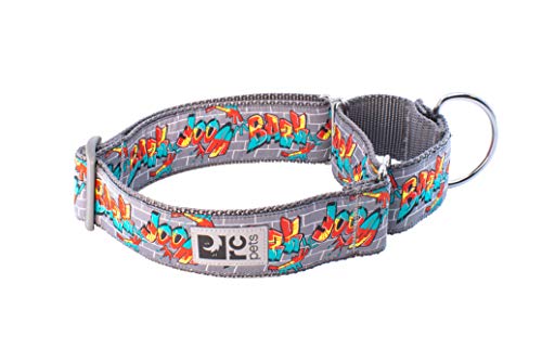 RC Pets Martingale-Hundehalsband, 3,8 cm, mit Gurtband, Größe L, Graffiti von RC Pet Products