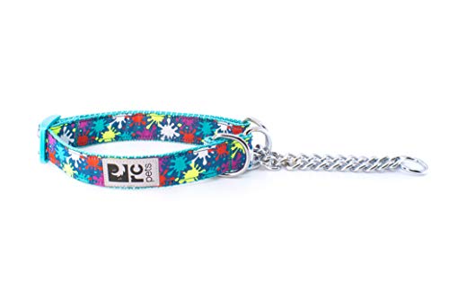 RC Pets Martingale Trainings-Hundehalsband, 1,6 cm, Größe XS, Spritzer von RC Pet Products