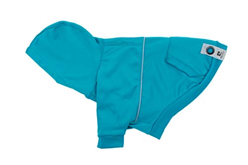 RC Pets Revolve Hunde-Kapuzenpullover für kaltes Wetter, Größe L, Dark Teal von RC Pet Products