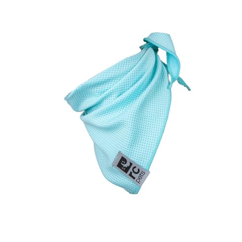 rcpets RC Pet Products 70003015 Zephyr kühlendes Bandana, Größe S, Aquamarin von RC Pet Products