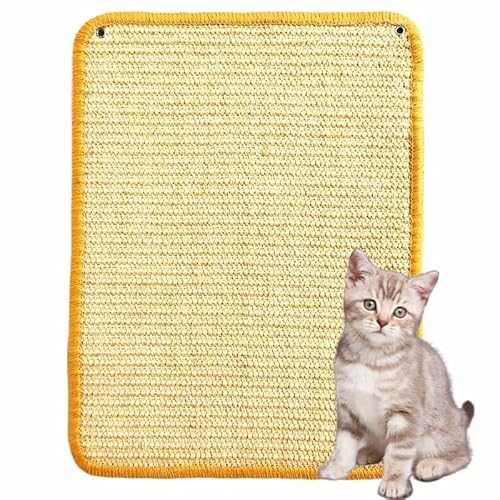 Ready To Pets Katzen-Kratzmatte Herzform, Sisal-Teppich, mit Klettbändern für Boden und Wand (30 * 40 cm) von Ready To Pets