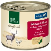 REAL NATURE Adult Hirsch & Huhn 6x200 g von REAL NATURE