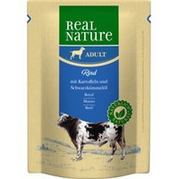 REAL NATURE Adult Pouches 6x300g Rind mit Kartoffel von REAL NATURE