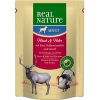 REAL NATURE Adult Pouches Hirsch & Huhn 12x300 g von REAL NATURE