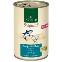 REAL NATURE Adult Thunfisch & Huhn mit Leinöl 24x400 g von REAL NATURE