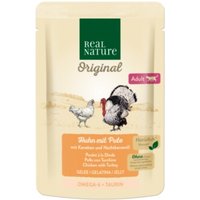 REAL NATURE Original Adult 12x85g Huhn mit Pute, in Gelee von REAL NATURE