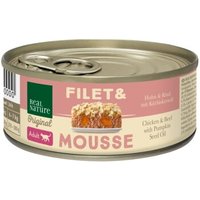 REAL NATURE Filet & Mousse Adult Huhn & Rind mit Kürbiskernöl 6x85 g von REAL NATURE