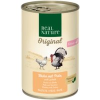 REAL NATURE Kitten Huhn mit Pute und Lachsöl 6x400 g von REAL NATURE