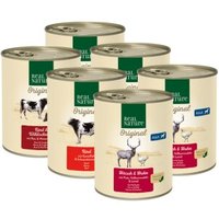 REAL NATURE Original Adult 6x800 g Mixpaket 1 von REAL NATURE