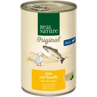 REAL NATURE Nassfutter Hund, Adult, Ente mit Forelle 24x400 g REAL NATURE Nassfutter Hund, Adult, Ente mit Forelle 24x400 g von REAL NATURE