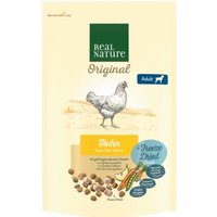 REAL NATURE Original Trockenfutter Hund Adult Freeze Dried Stückchen 800 g Huhn von REAL NATURE