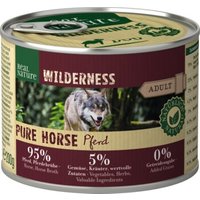 REAL NATURE WILDERNESS Nassfutter für Hunde Adult Pure Horse Pferd 6x200 g von REAL NATURE