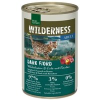 REAL NATURE WILDERNESS Adult Dark Fjord Wildschwein mit Ente & Rentier 6x400 g von REAL NATURE