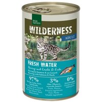 REAL NATURE WILDERNESS Adult Fresh Water Hering mit Lachs & Ente 6x400 g von REAL NATURE