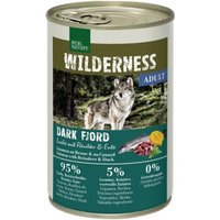 REAL NATURE WILDERNESS Nassfutter für Hunde Adult Dark Fjord Lachs mit Rentier & Ente 6x400 g von REAL NATURE