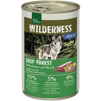 REAL NATURE WILDERNESS Nassfutter für Hunde Adult Deep Forest Wildschwein mit Hirsch 6x400 g von REAL NATURE