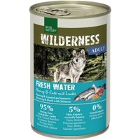 REAL NATURE WILDERNESS Nassfutter für Hunde Adult Fresh Water Hering, Lachs & Ente 6x400 g von REAL NATURE