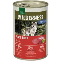 REAL NATURE WILDERNESS Nassfutter für Hunde Adult Pure Beef 6x400 g von REAL NATURE