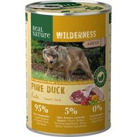 REAL NATURE WILDERNESS Nassfutter für Hunde Adult Pure Duck 6x400 g von REAL NATURE