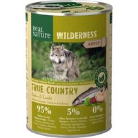 REAL NATURE WILDERNESS Nassfutter für Hunde Adult True Country Huhn & Lachs 6x400 g von REAL NATURE