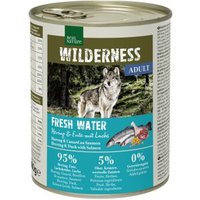 REAL NATURE WILDERNESS Nassfutter für Hunde Adult Fresh Water Hering, Lachs & Ente 6x800 g von REAL NATURE