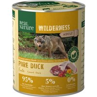 REAL NATURE WILDERNESS Nassfutter für Hunde Adult Pure Duck 6x800 g von REAL NATURE