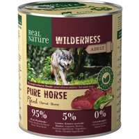 REAL NATURE WILDERNESS Nassfutter für Hunde Adult Pure Horse Pferd 6x800 g von REAL NATURE