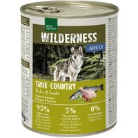 REAL NATURE WILDERNESS Nassfutter für Hunde Adult True Country Huhn & Lachs 6x800 g von REAL NATURE