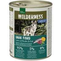 REAL NATURE WILDERNESS Nassfutter für Hunde Adult Dark Fjord Lachs mit Rentier & Ente 12x800 g von REAL NATURE