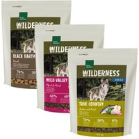 REAL NATURE Wilderness Adult 3x1 kg Probierpaket 1, Huhn, Rind, Pferd von REAL NATURE