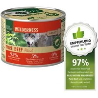 REAL NATURE WILDERNESS Nassfutter für Hunde Adult Pure Beef 12x200 g von REAL NATURE