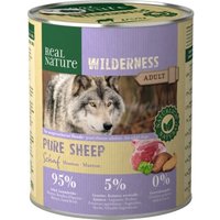 REAL NATURE WILDERNESS Nassfutter für Hunde Adult Pure Sheep Schaf 12x800 g von REAL NATURE