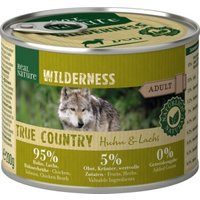 REAL NATURE WILDERNESS Nassfutter für Hunde Adult True Country Huhn & Lachs 12x200 g von REAL NATURE