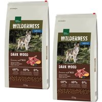 REAL NATURE WILDERNESS Dark Wood Lamm mit Wild 2x12 kg von REAL NATURE