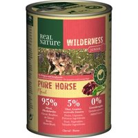 REAL NATURE WILDERNESS Nassfutter für Hunde Junior Pure Horse Pferd 6x400 g von REAL NATURE