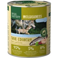 REAL NATURE WILDERNESS Nassfutter für Hunde Junior True Country Huhn & Lachs 6x800 g von REAL NATURE