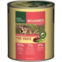 REAL NATURE WILDERNESS Nassfutter für Hunde Junior Pure Horse Pferd 24x800 g von REAL NATURE